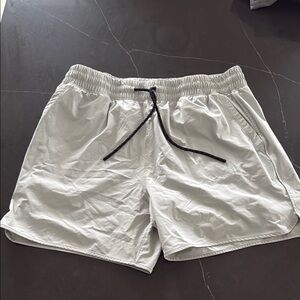 Abercrombie & Fitch Light Gray Athletic Shorts
